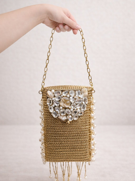 Aurelia Crystal Mini Sling Bag