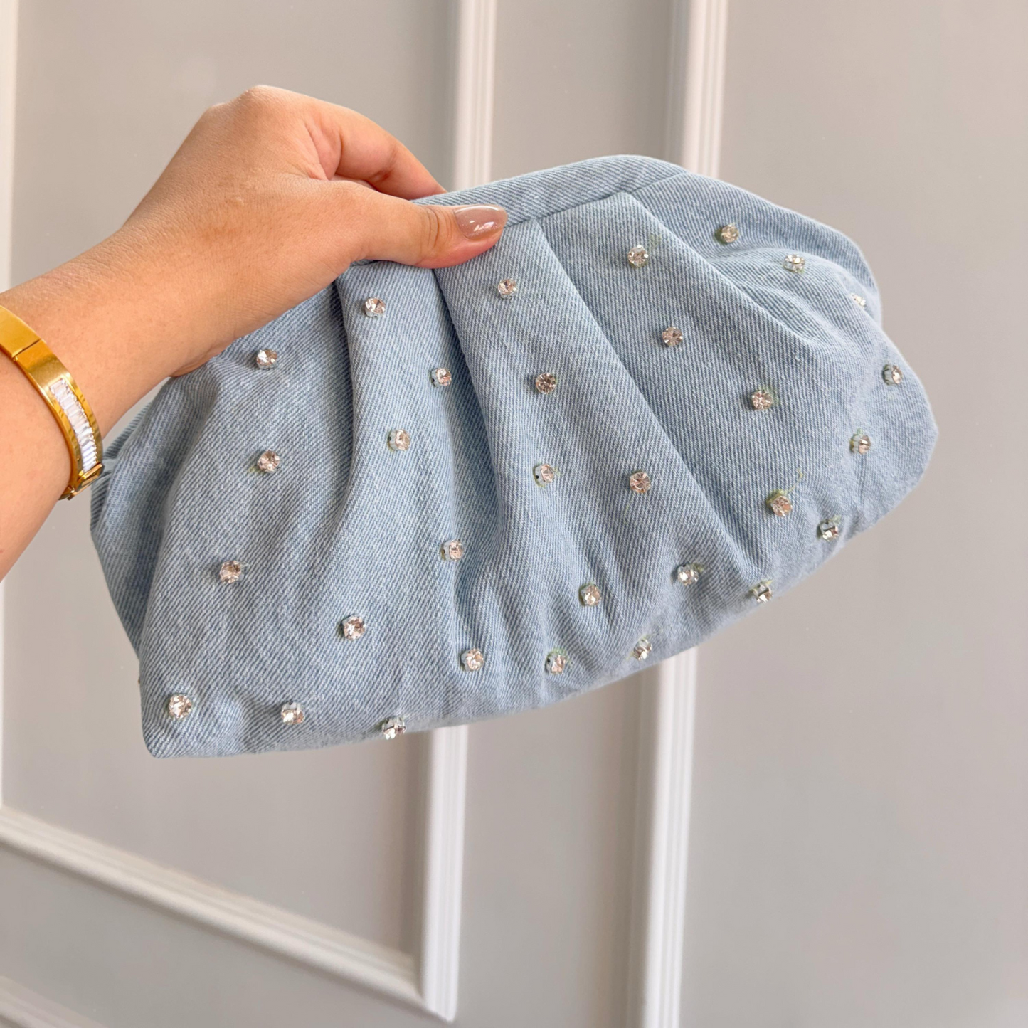 Twilight Stone Denim Clutch