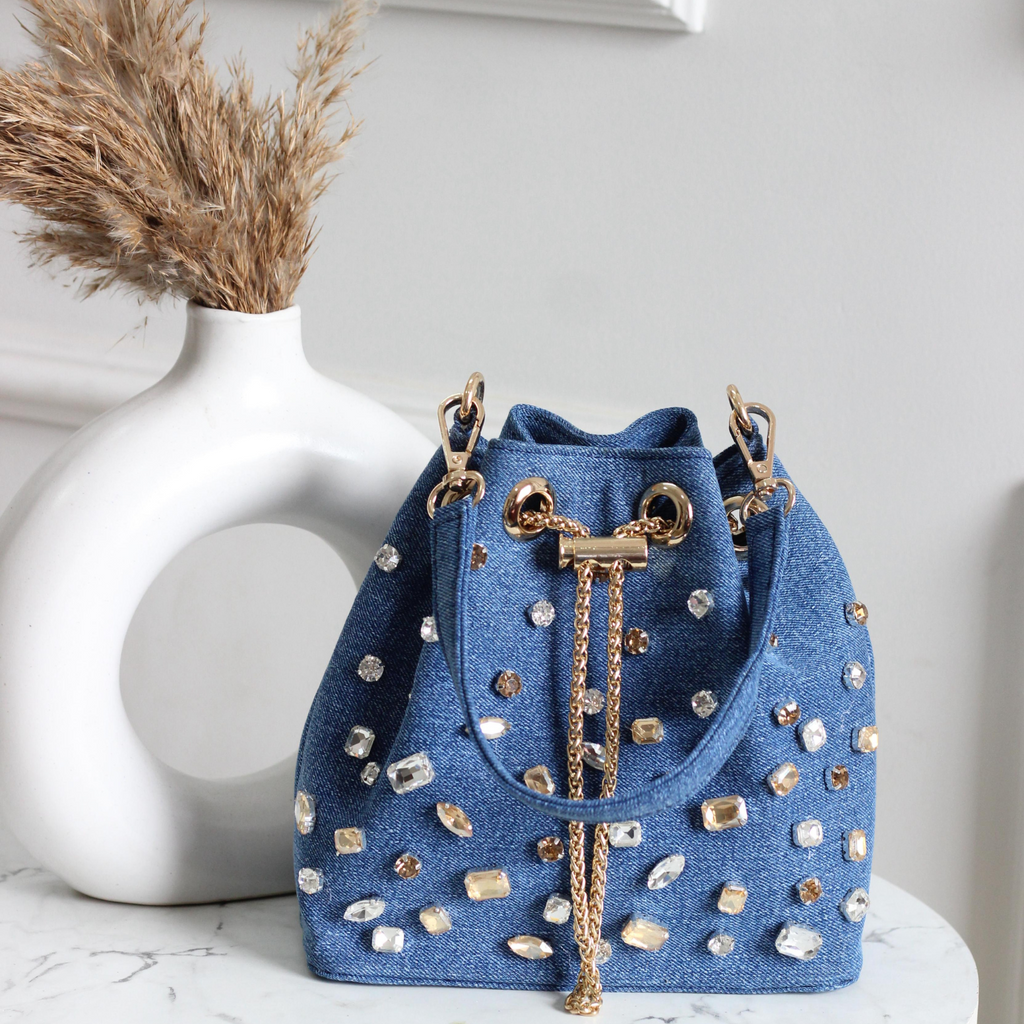 Vogue Denim Bucket Bag