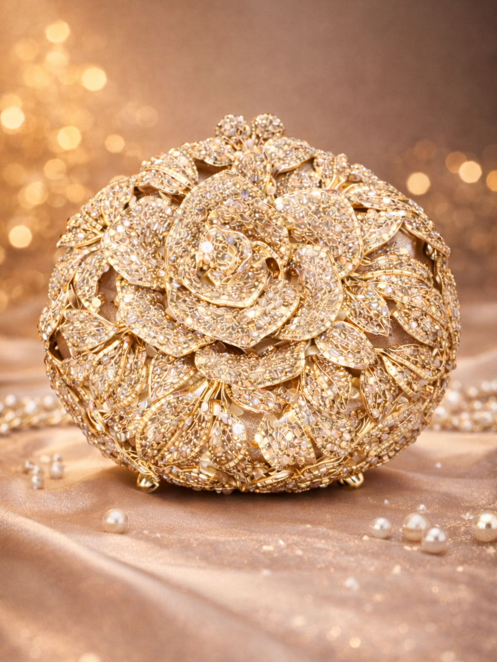 Noor Bloom Orb Clutch