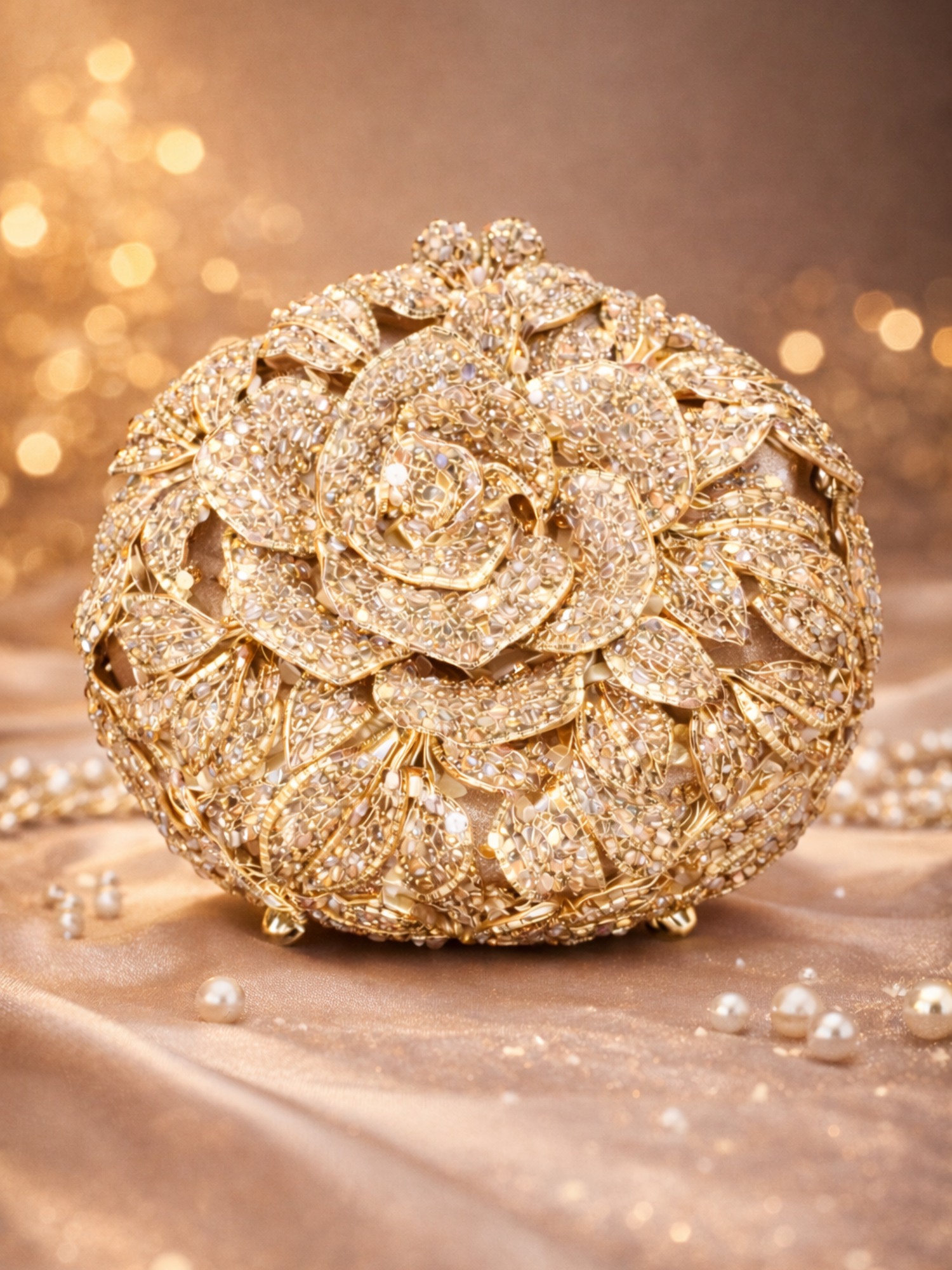 Noor Bloom Orb Clutch