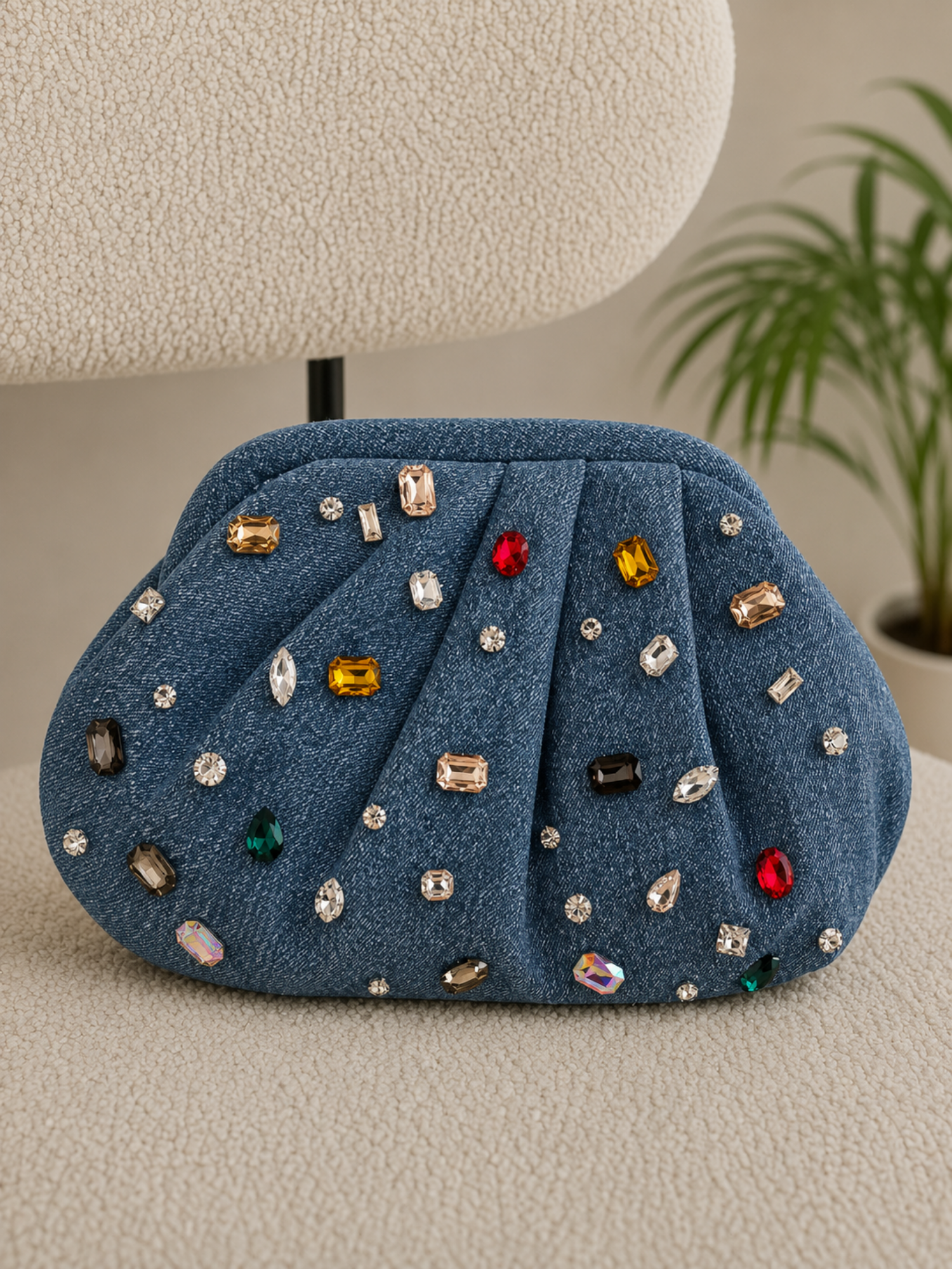 Denim Prism Cloud Bag