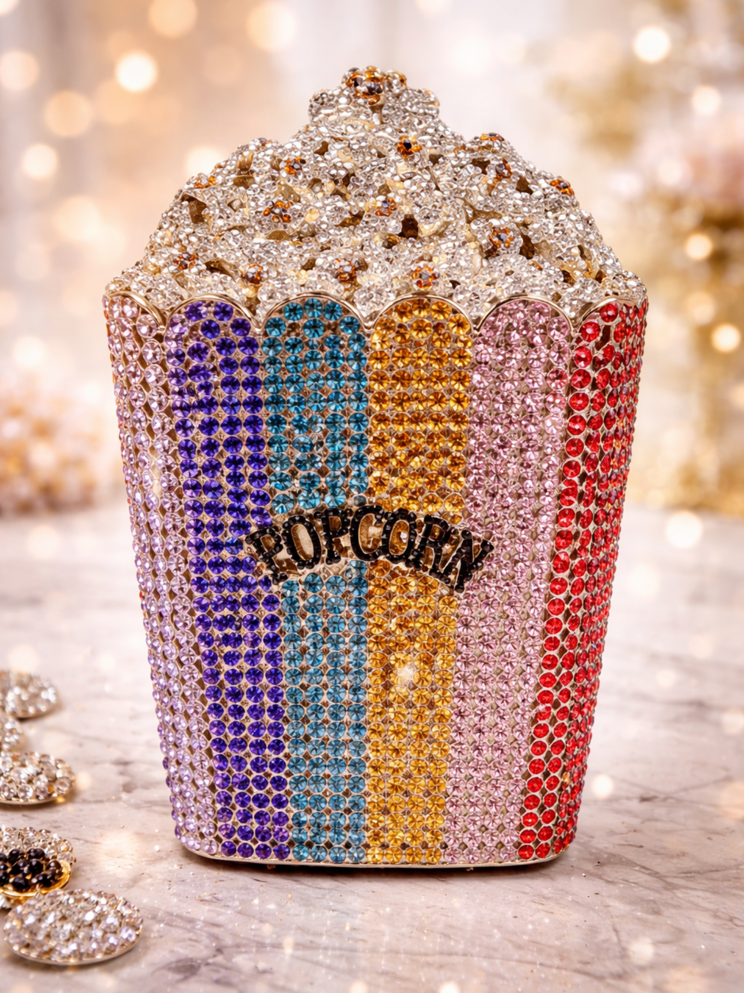 Popcorn Crystal Clutch