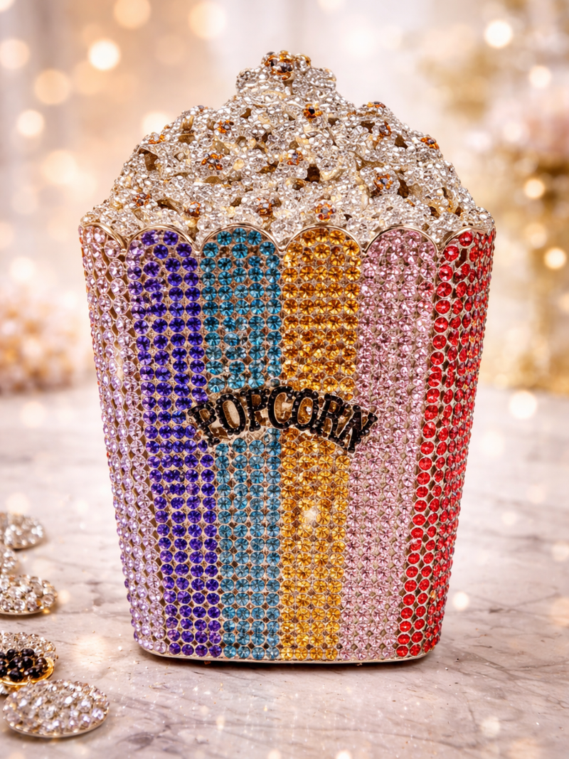 Popcorn Crystal Clutch