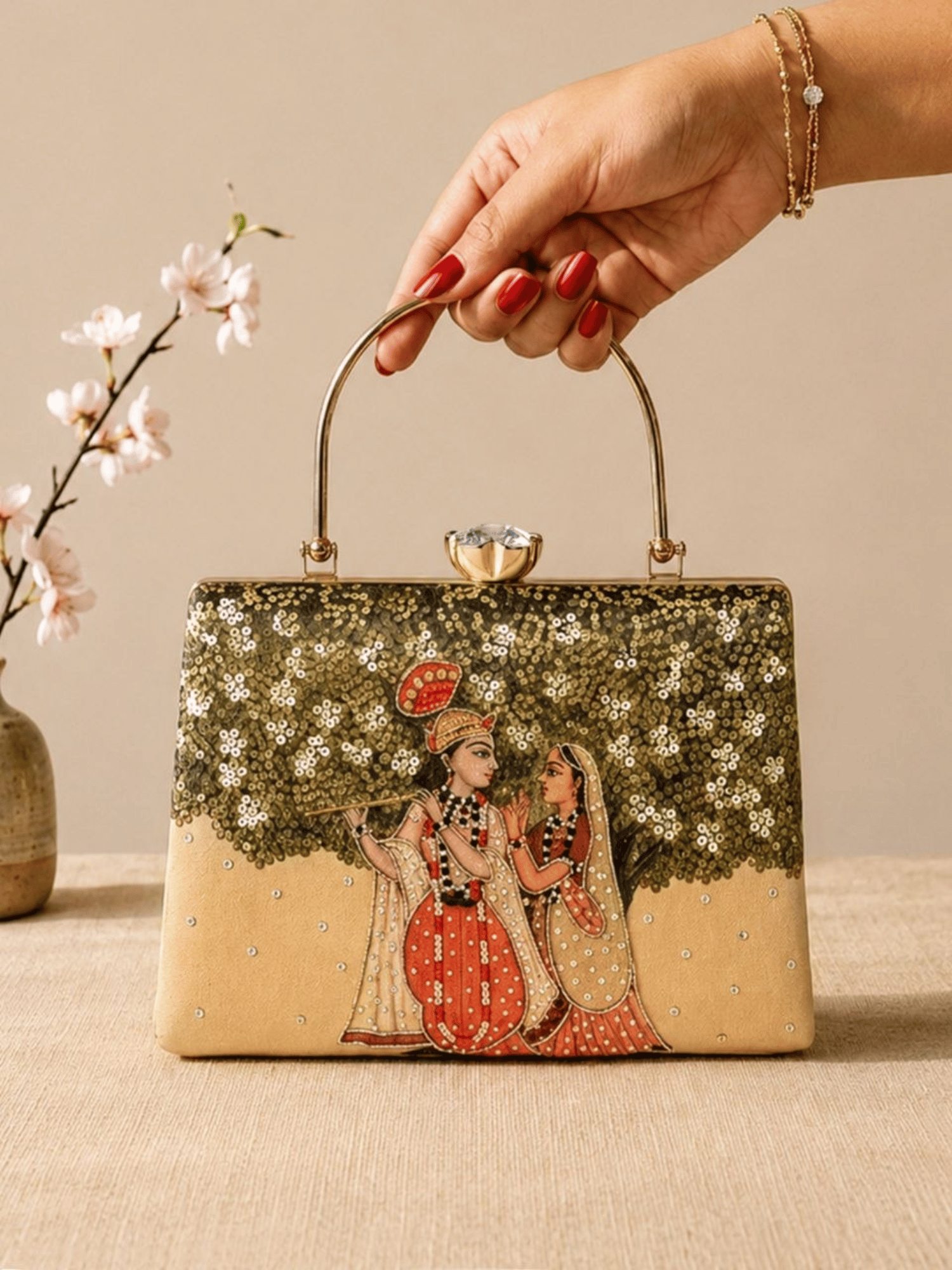 Madhuban Melody Box Clutch