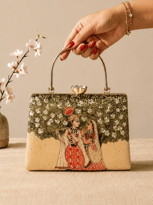 Vrindavan Romance Box Clutch
