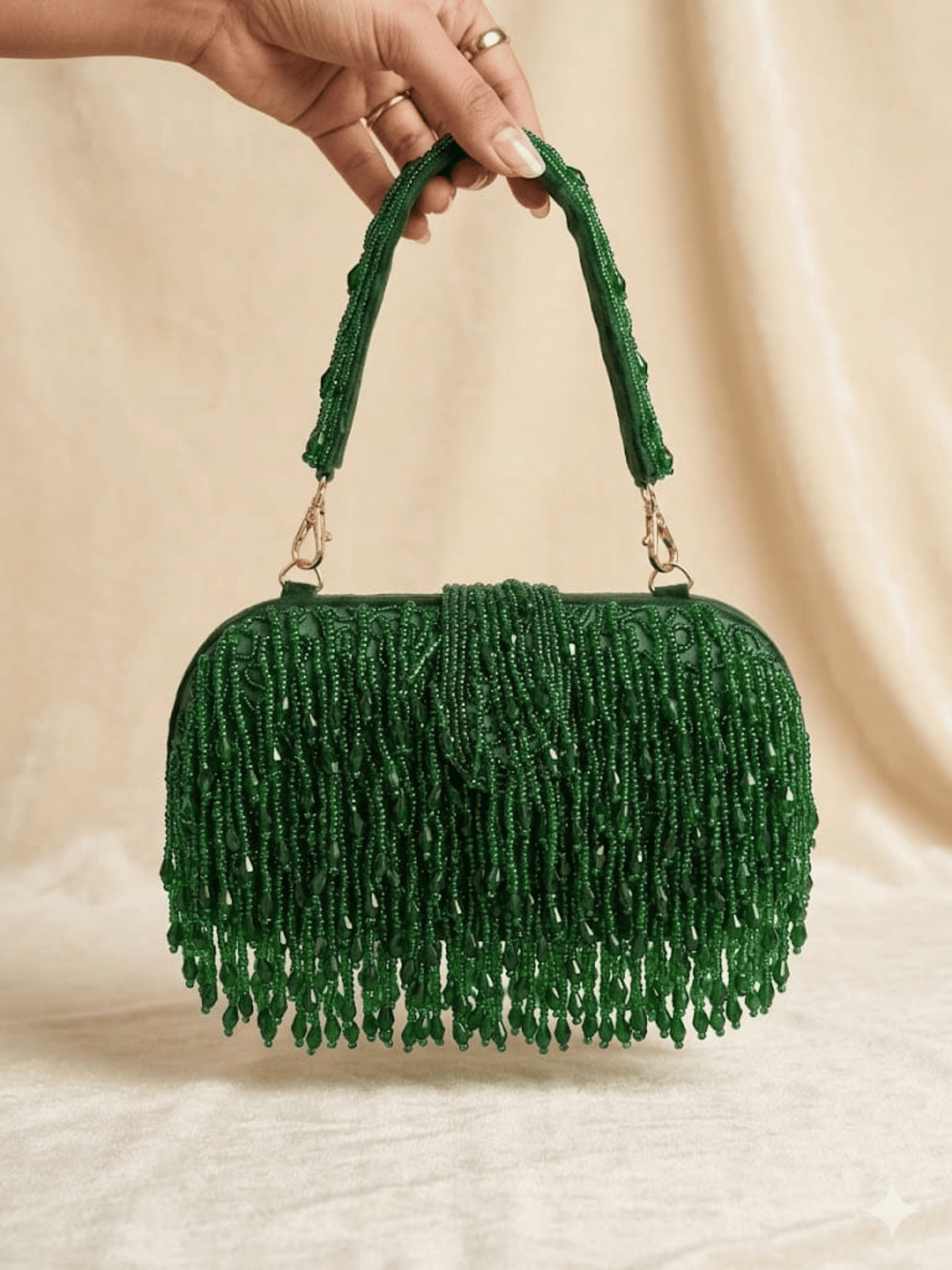 Crystal Fringe Evening Handbag