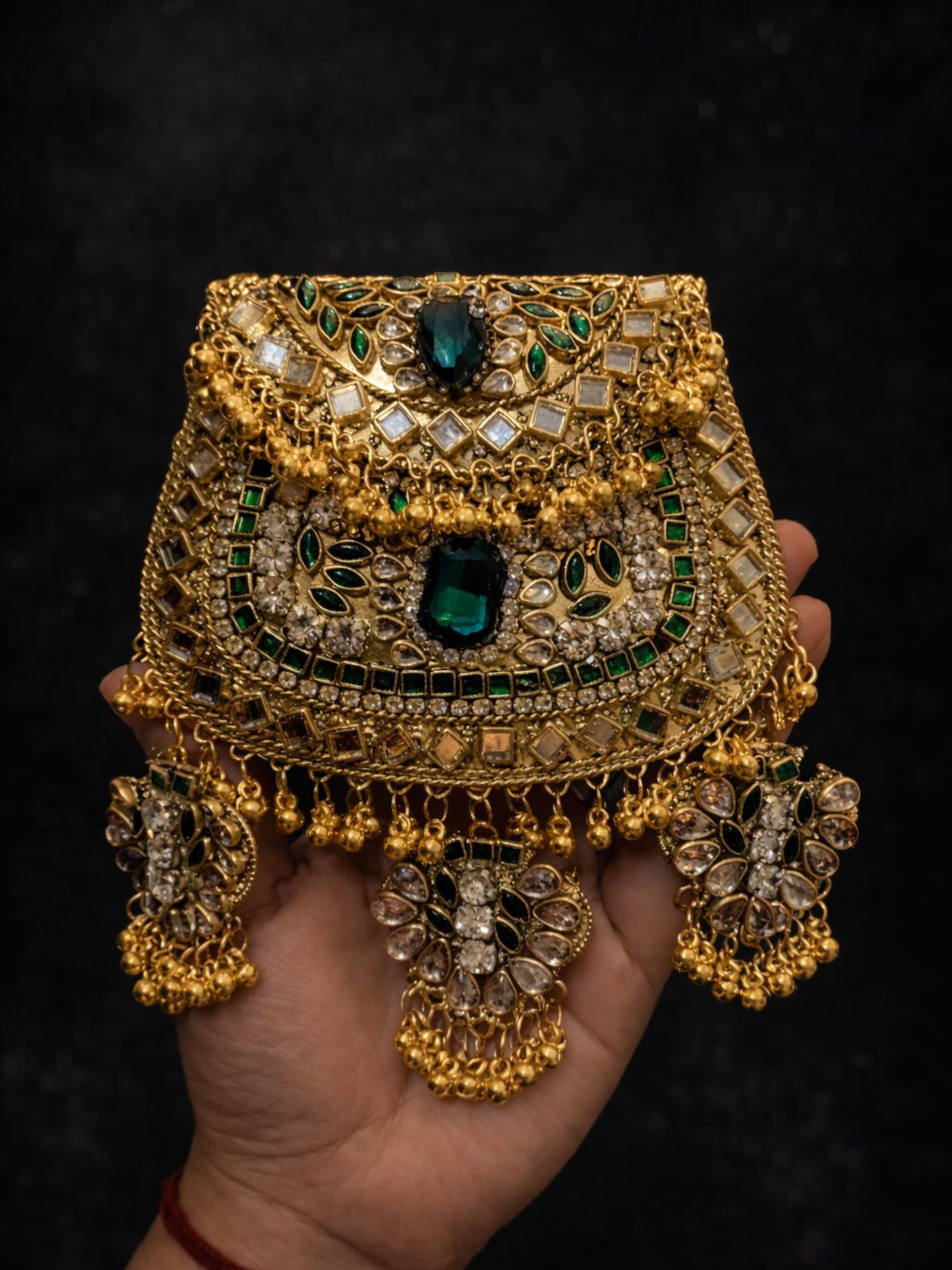 Emerald Jharokha Mini Clutch