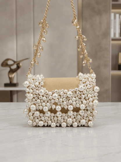Pearl Embellished Shoulder Bag