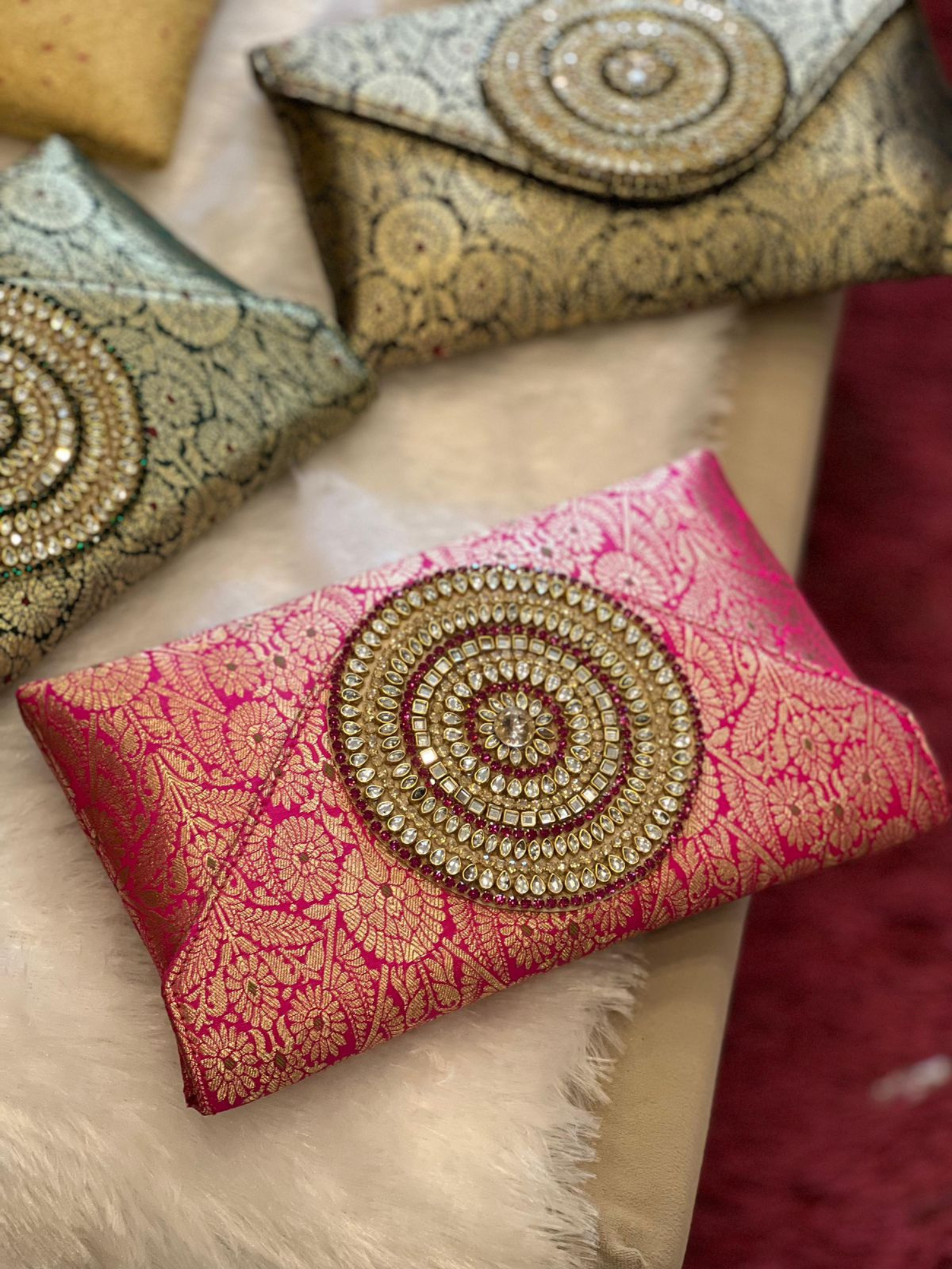 Rajwada Medallion Envelope Clutch