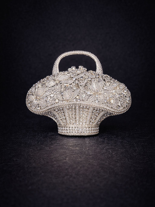 Basket Crystal Clutch