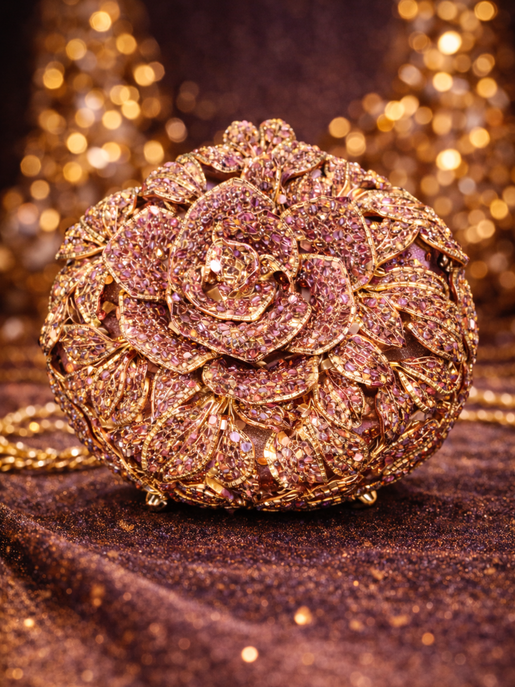 Noor Bloom Orb Clutch