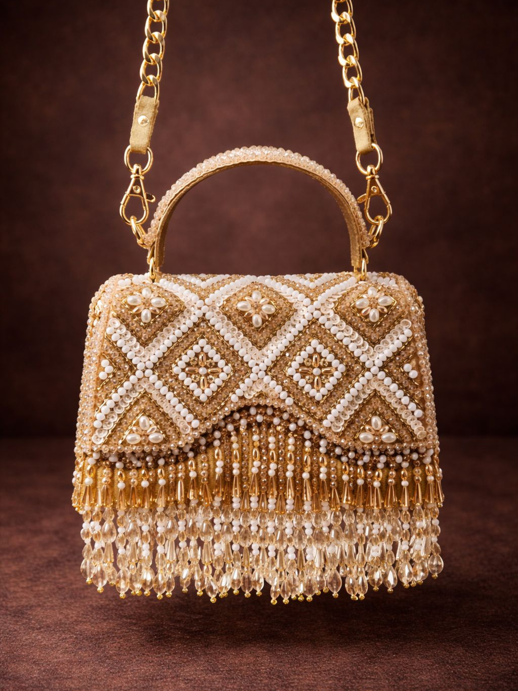 Zariya Pearl Cascade Bag