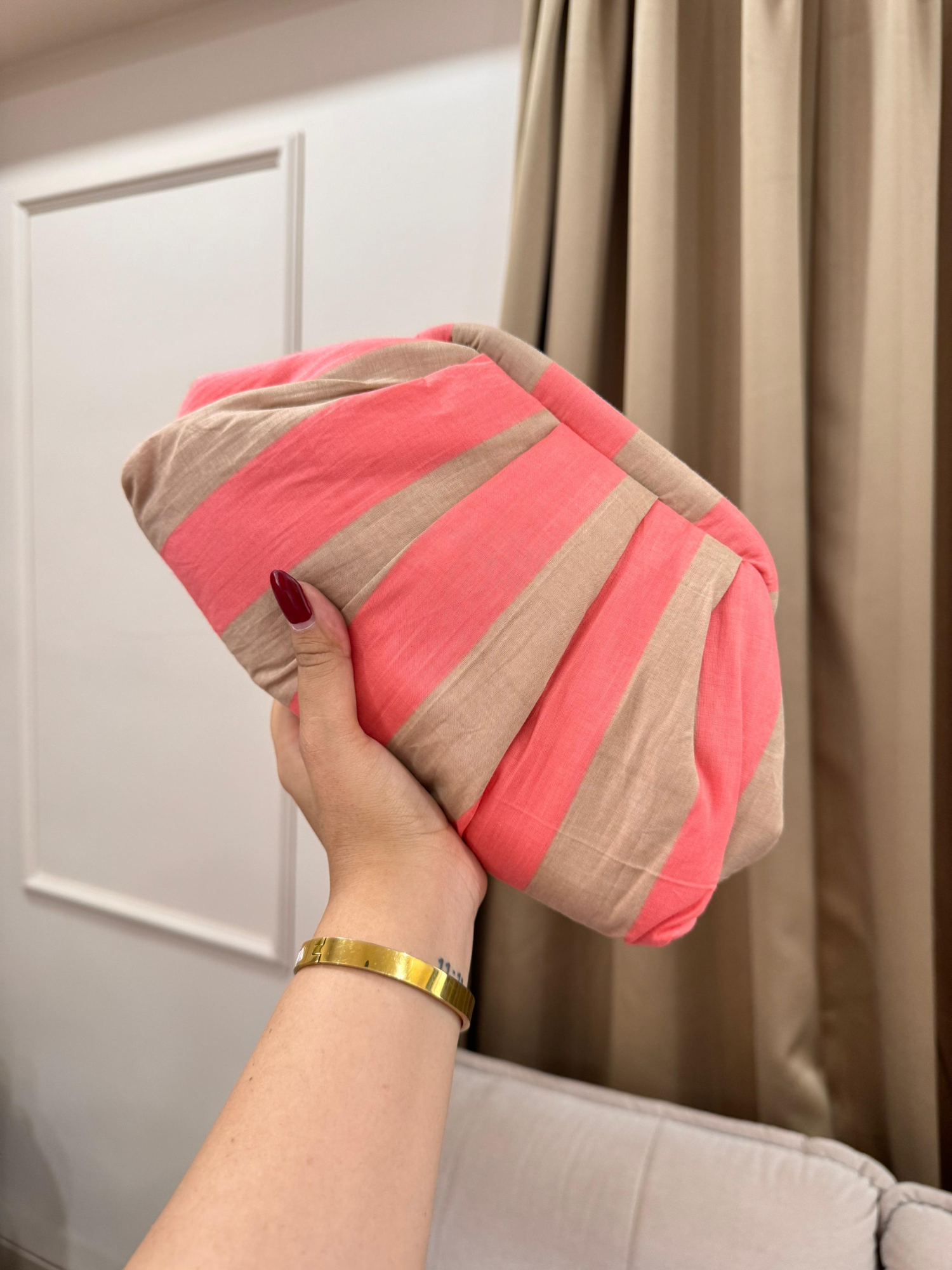 Candy Stripe Cloud Bag