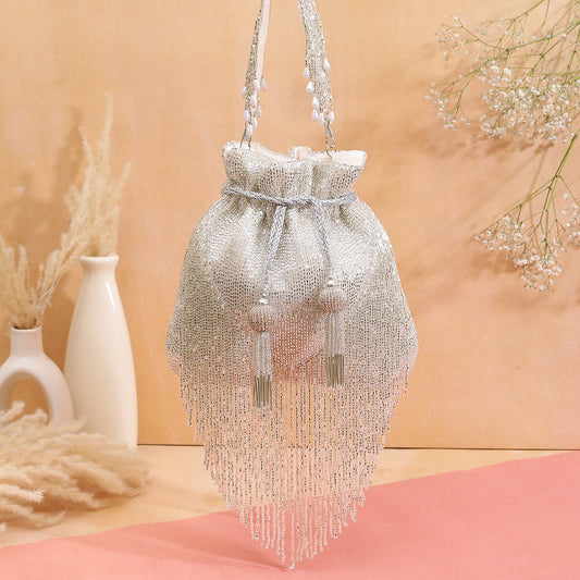 V Shape Fringes potli