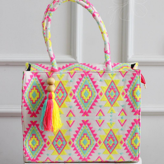 Vivid Voyage Large Tote