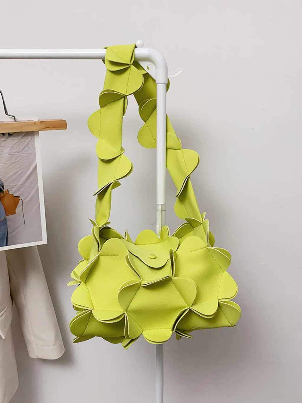 Lime Petal Bloom Bag