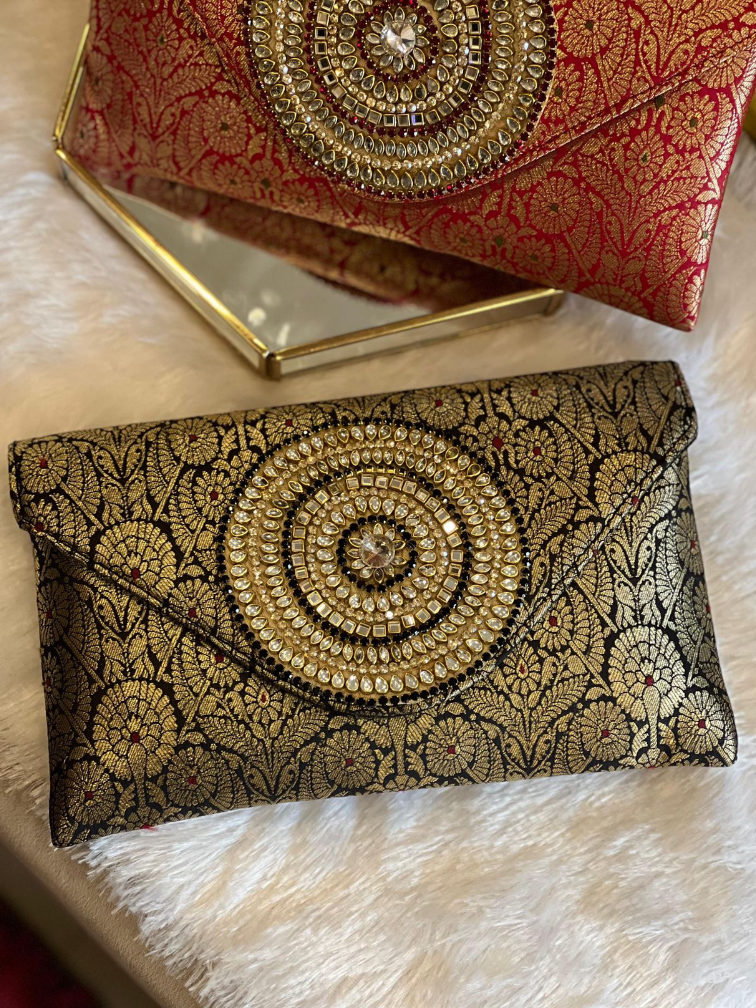 Rajwada Medallion Envelope Clutch