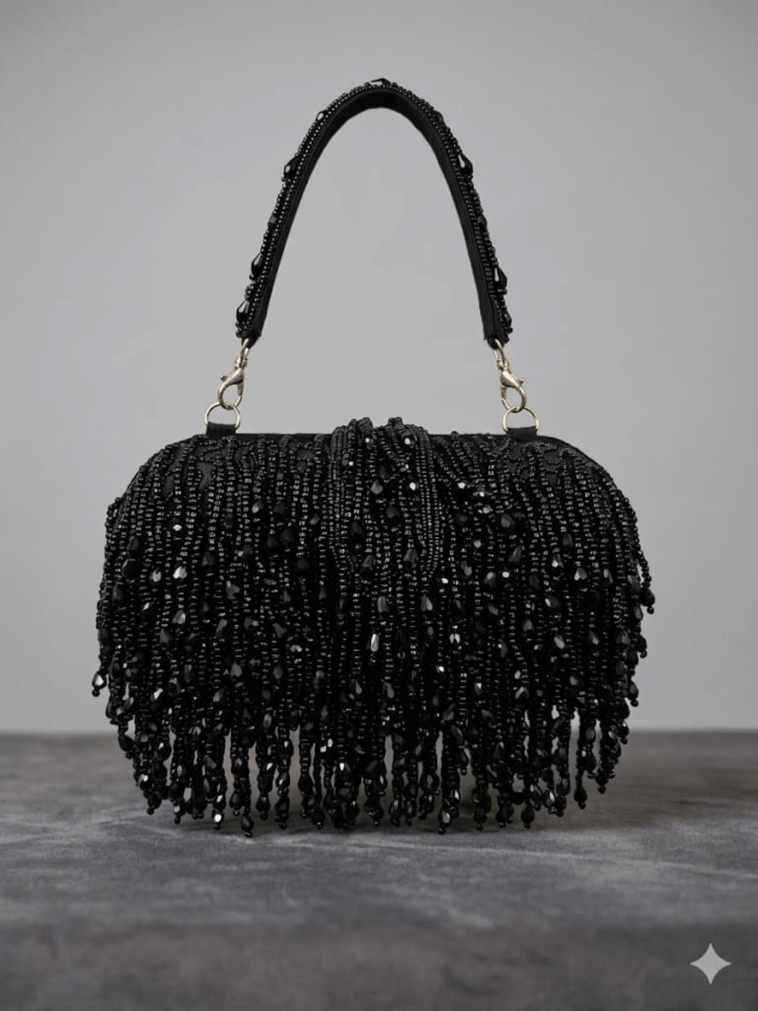 Crystal Fringe Evening Handbag