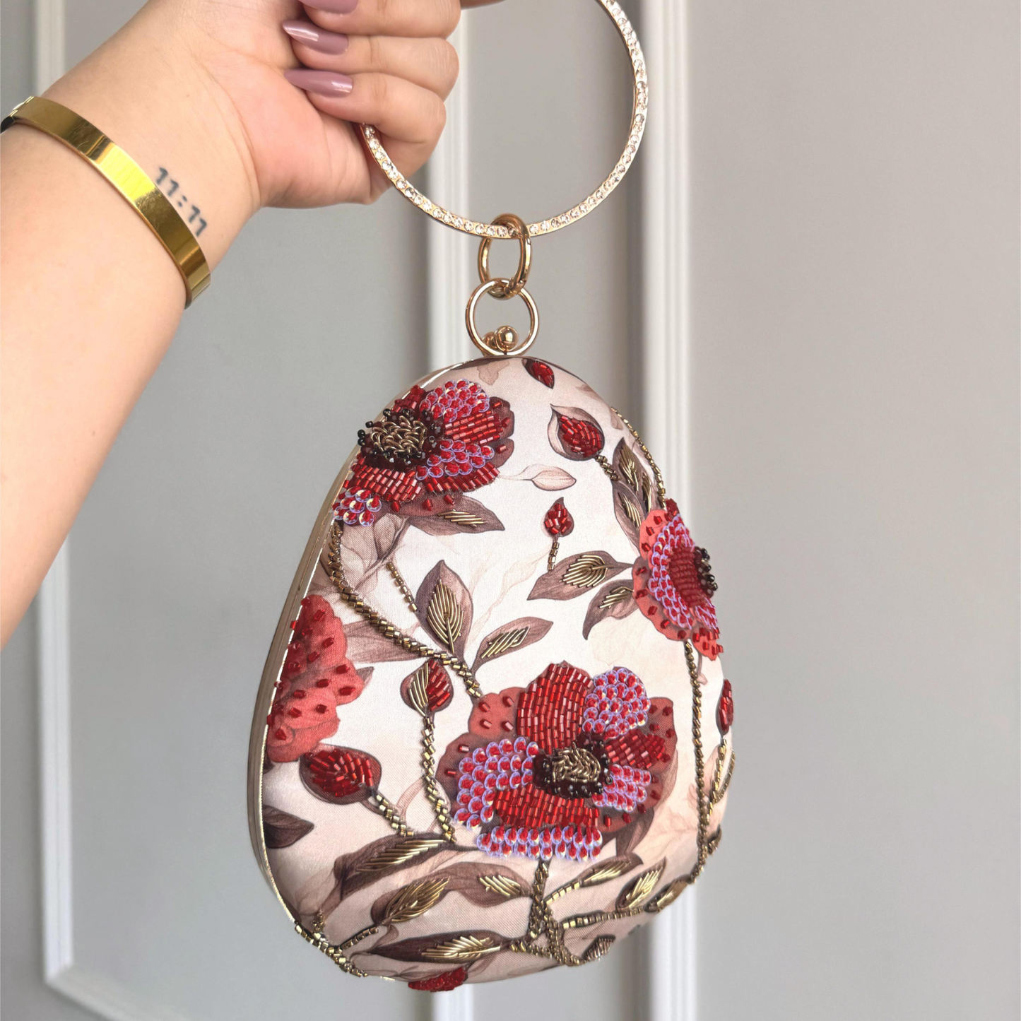 Noor Bloom Embroidered Clutch