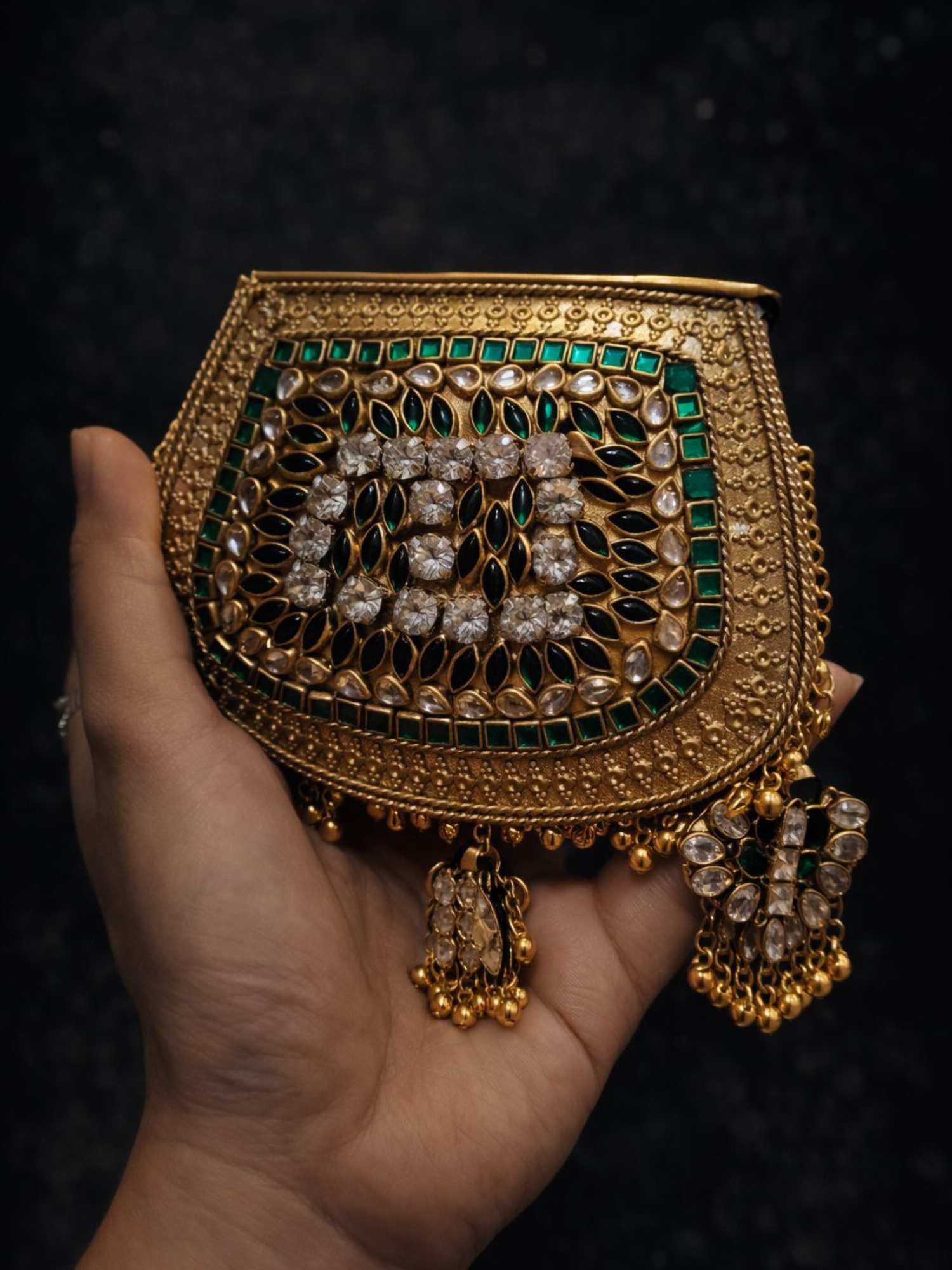 Emerald Jharokha Mini Clutch