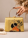 Bridal Grace Embroidered Box Clutch