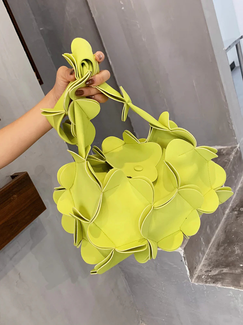 Lime Petal Bloom Bag