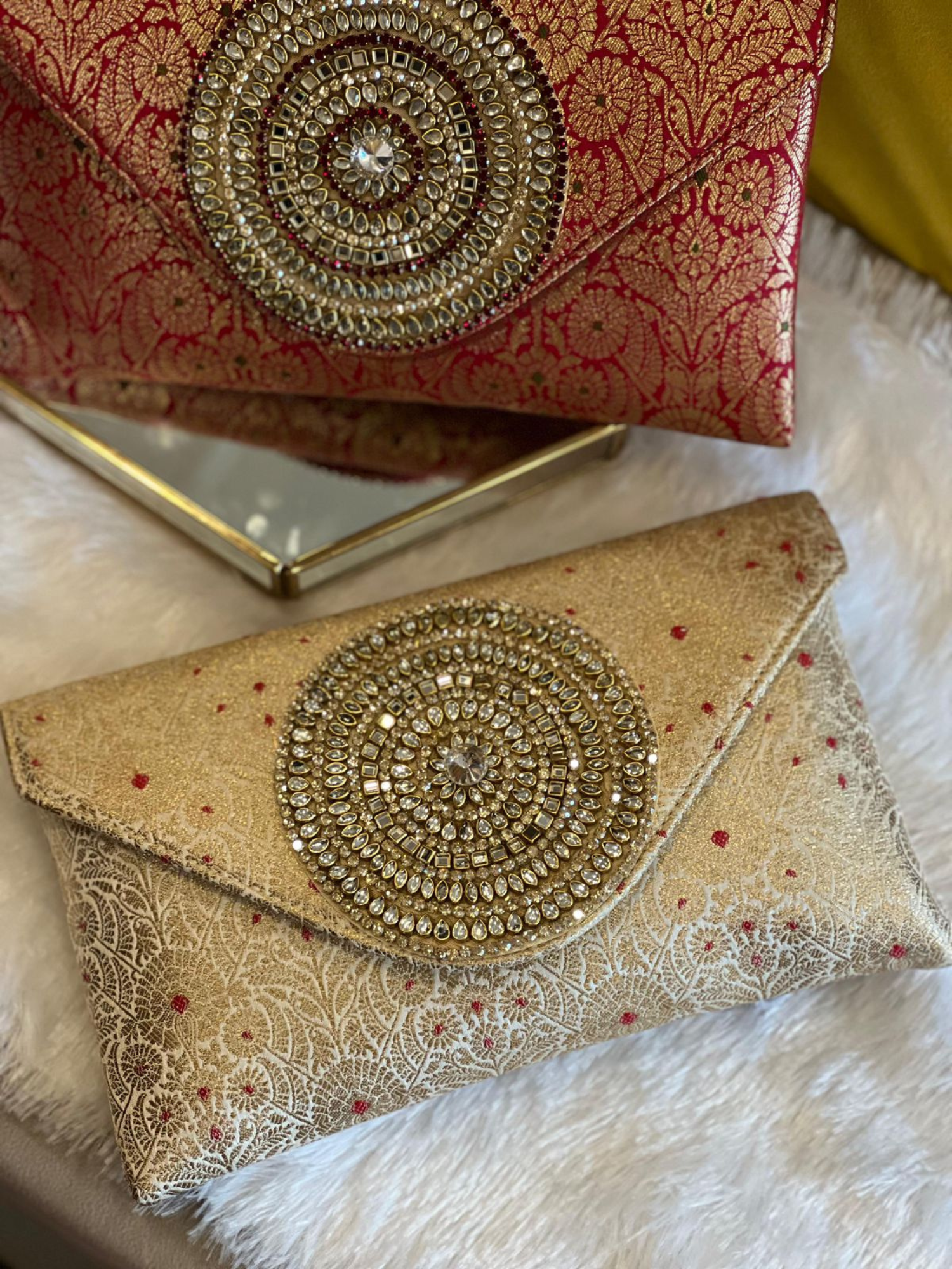 Rajwada Medallion Envelope Clutch
