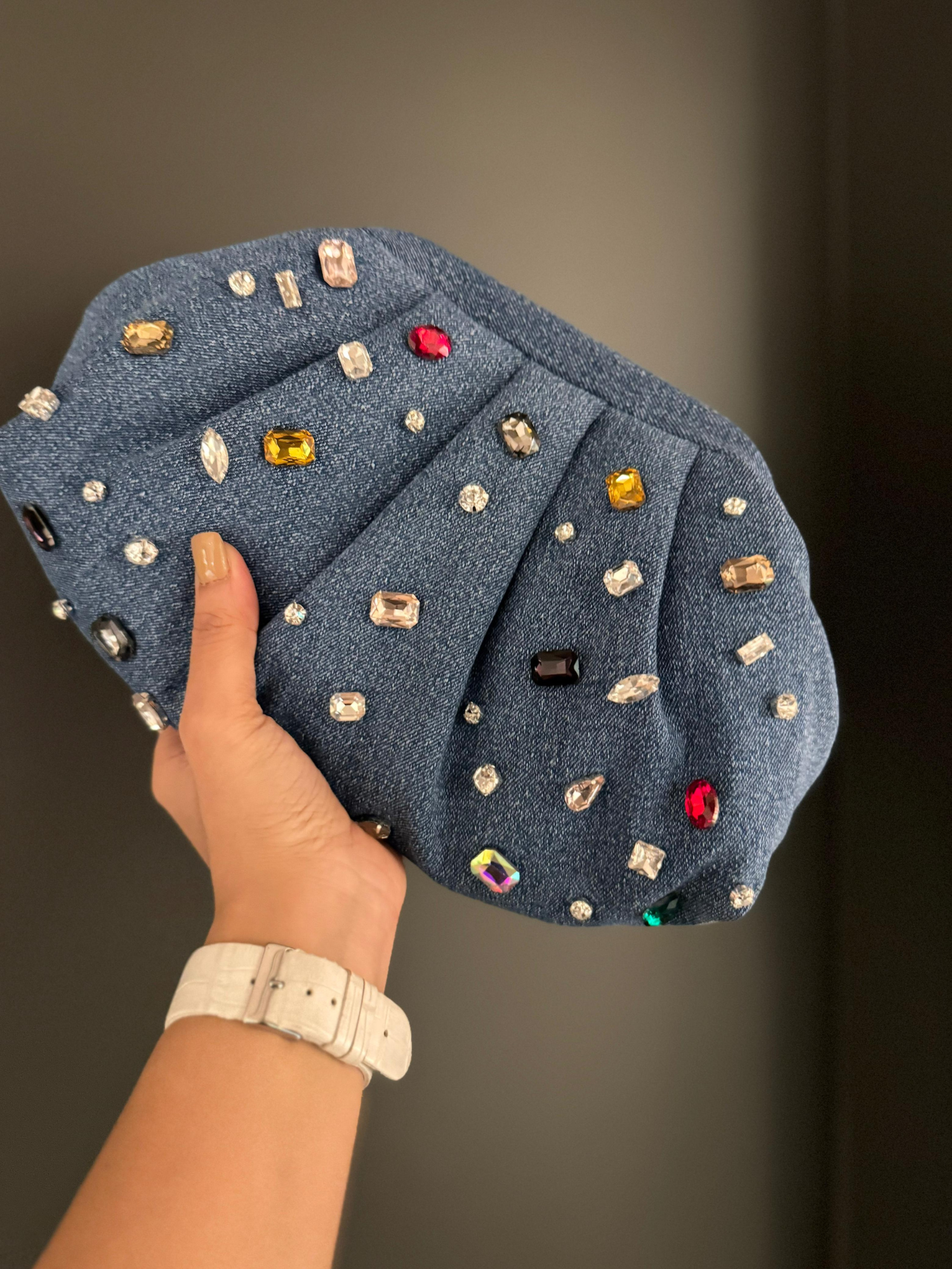 Denim Prism Cloud Bag