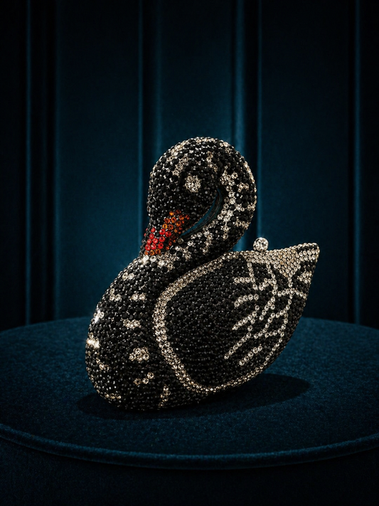 Swan Crystal Clutch