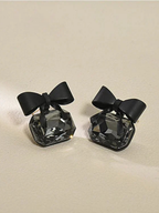 Smoky Bow Earrings