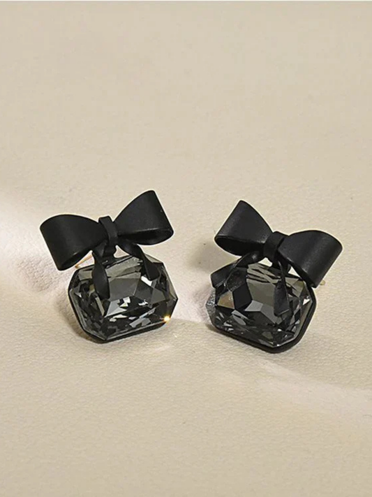 Smoky Bow Earrings