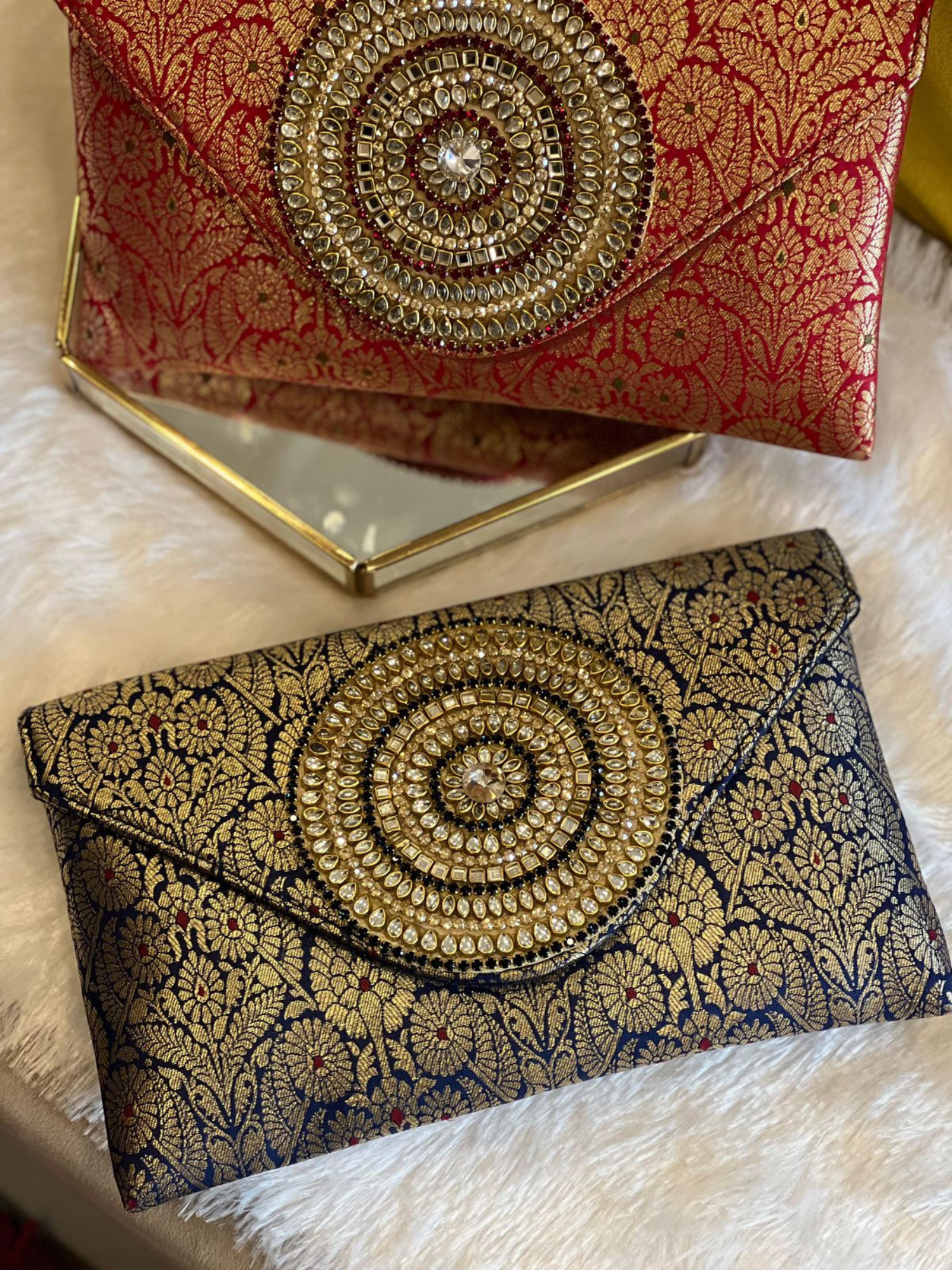 Rajwada Medallion Envelope Clutch