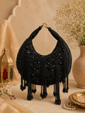 Moon Pearl Drape Clutch