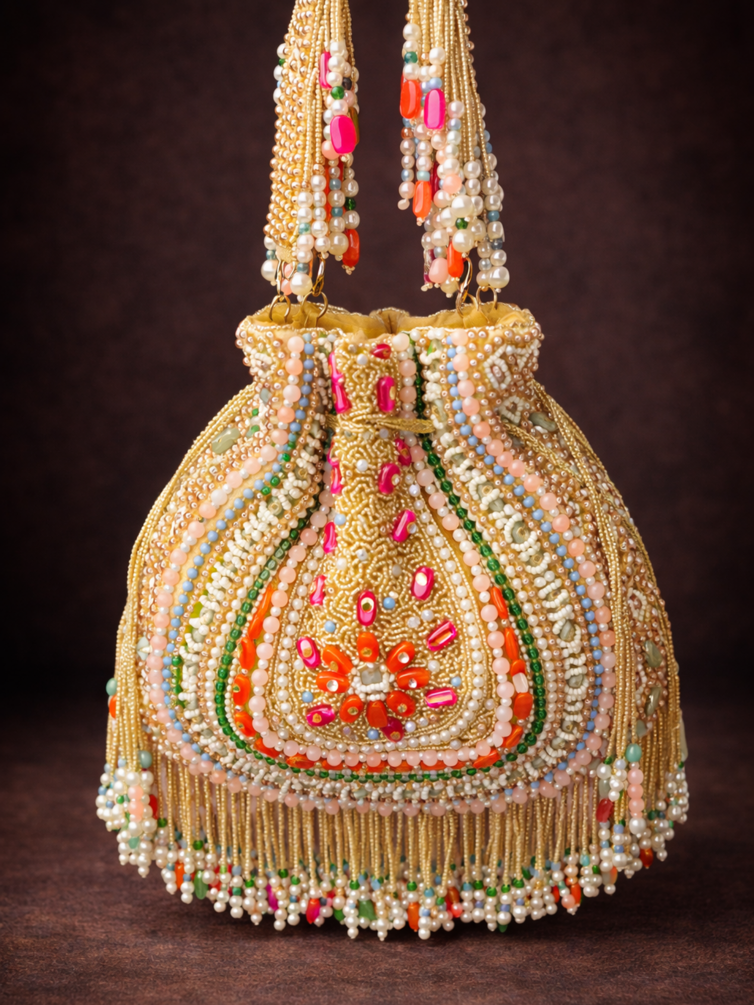Royal Rajwadi Beaded Potli Bag