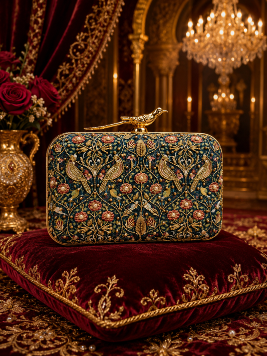 Royal Mayur Bloom Clutch