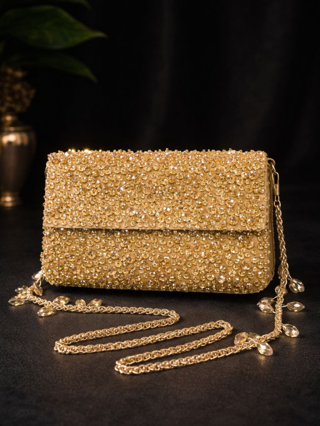Aurelia Crystal Clutch
