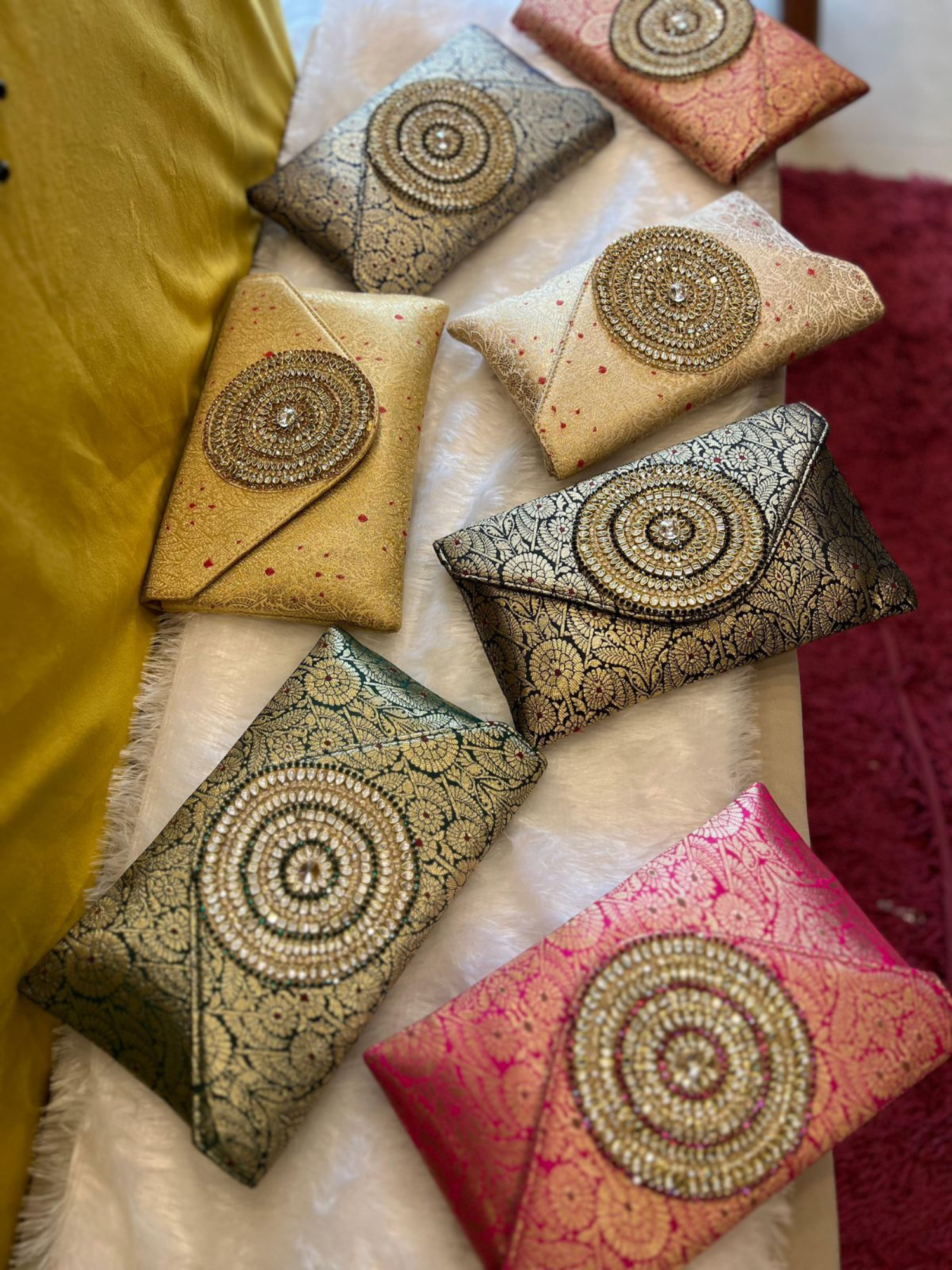 Rajwada Medallion Envelope Clutch