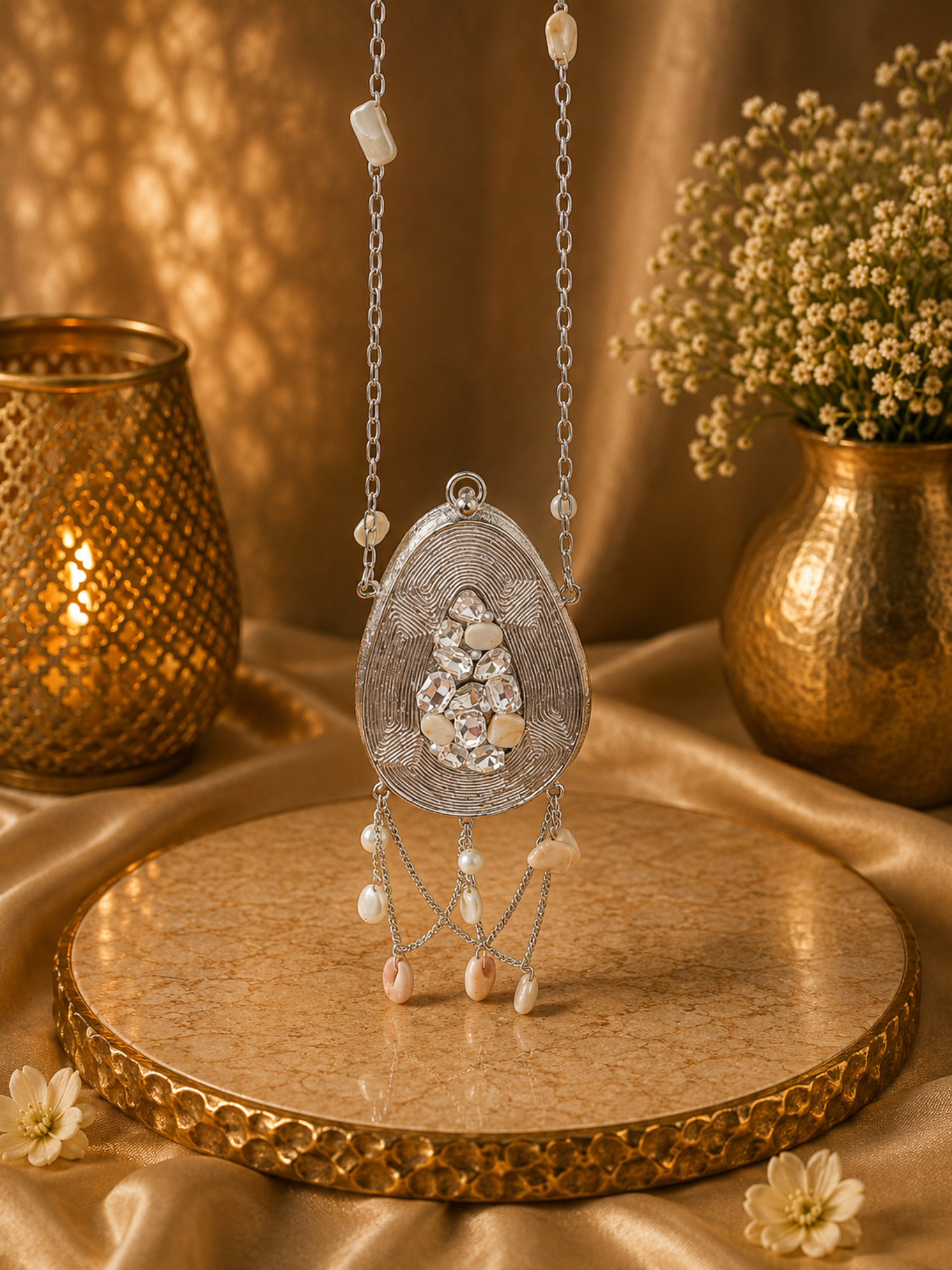 Aurelia Shell Drop Clutch