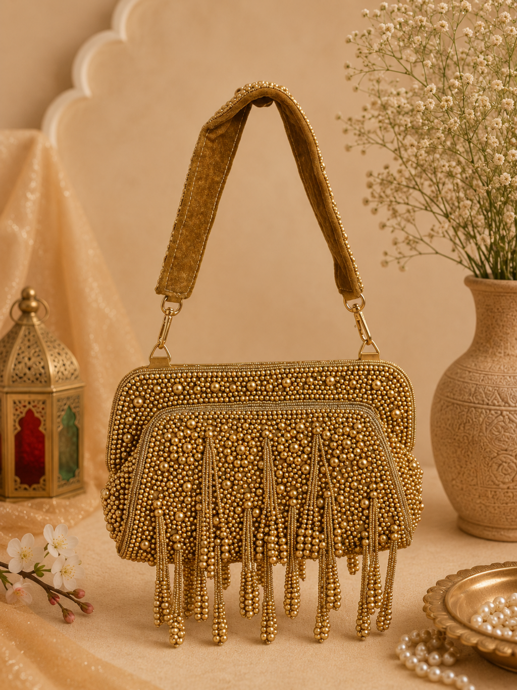 Amaira Tassels Clutch