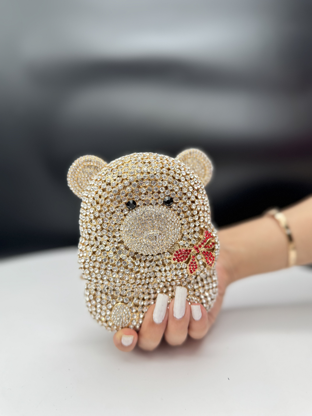Crystal Cuddle Teddy Clutch