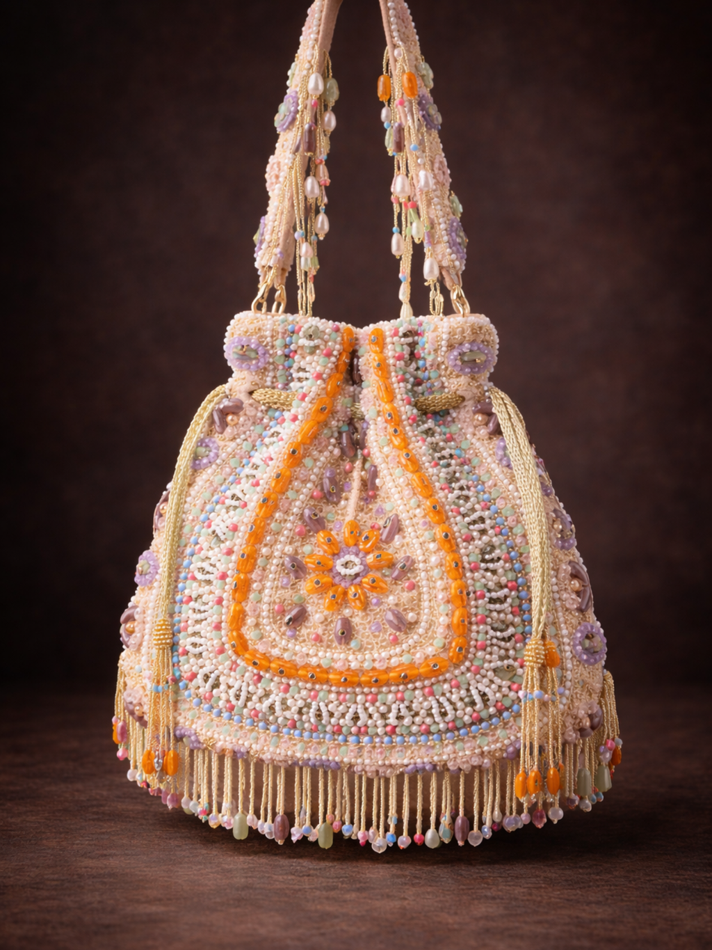 Royal Rajwadi Beaded Potli Bag