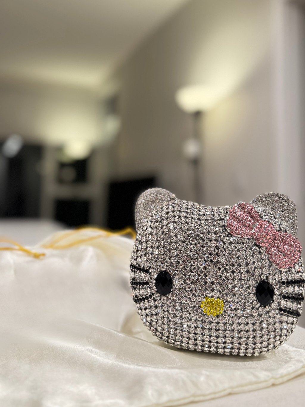 Crystal Kitty Clutch