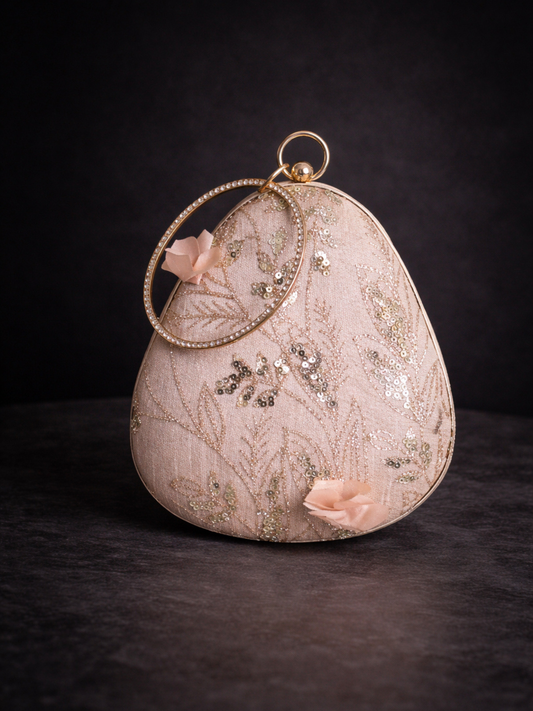 Rosé Whimsy Wristlet Clutch
