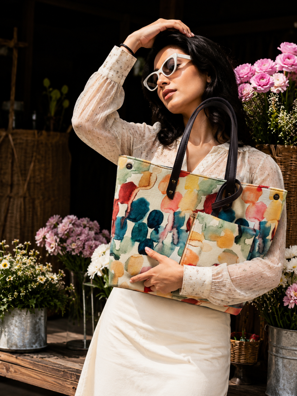 Watercolor Muse Everyday Tote