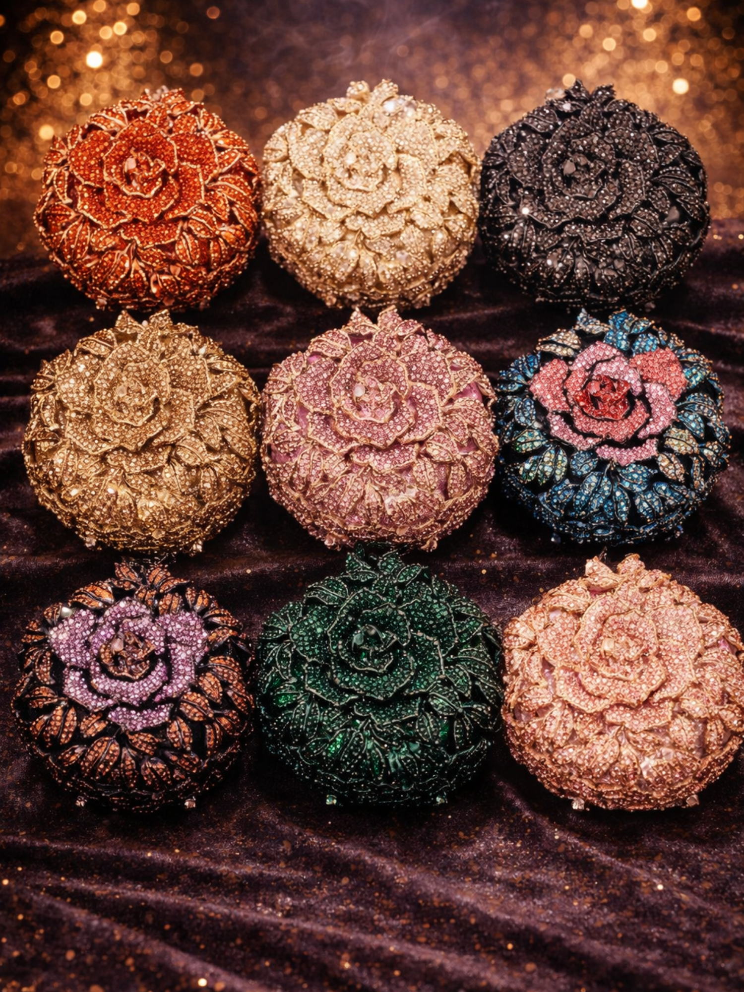 Noor Bloom Orb Clutch