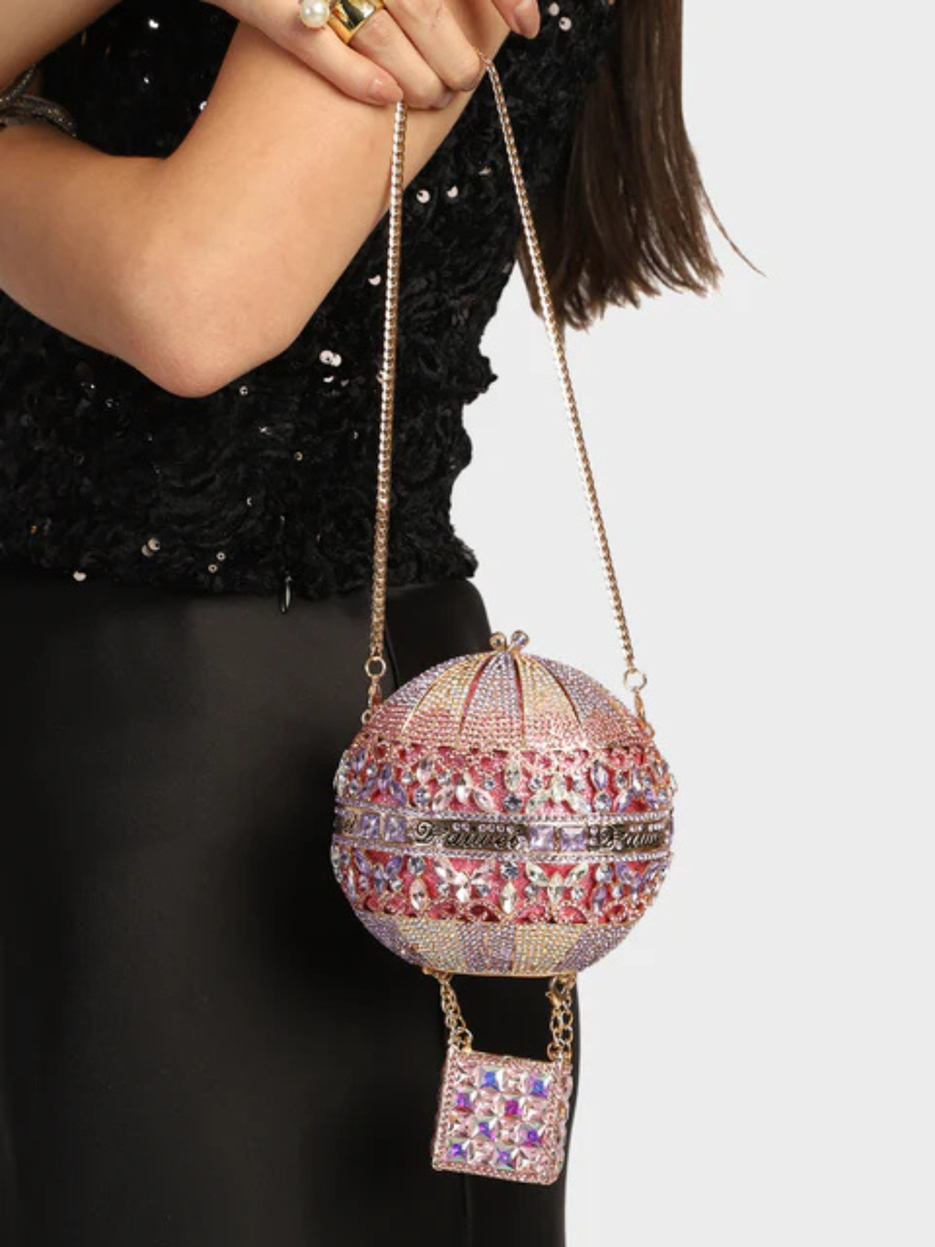 Whimsical Sky Crystal Clutch