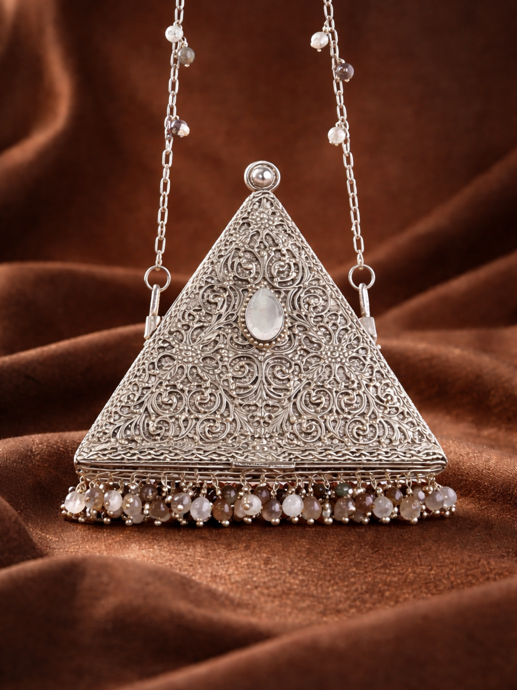 Zarina Pyramid Mini Clutch