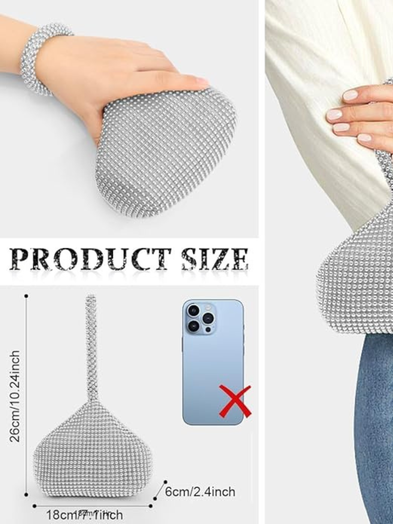 Moonlight Crystal Handle Bag