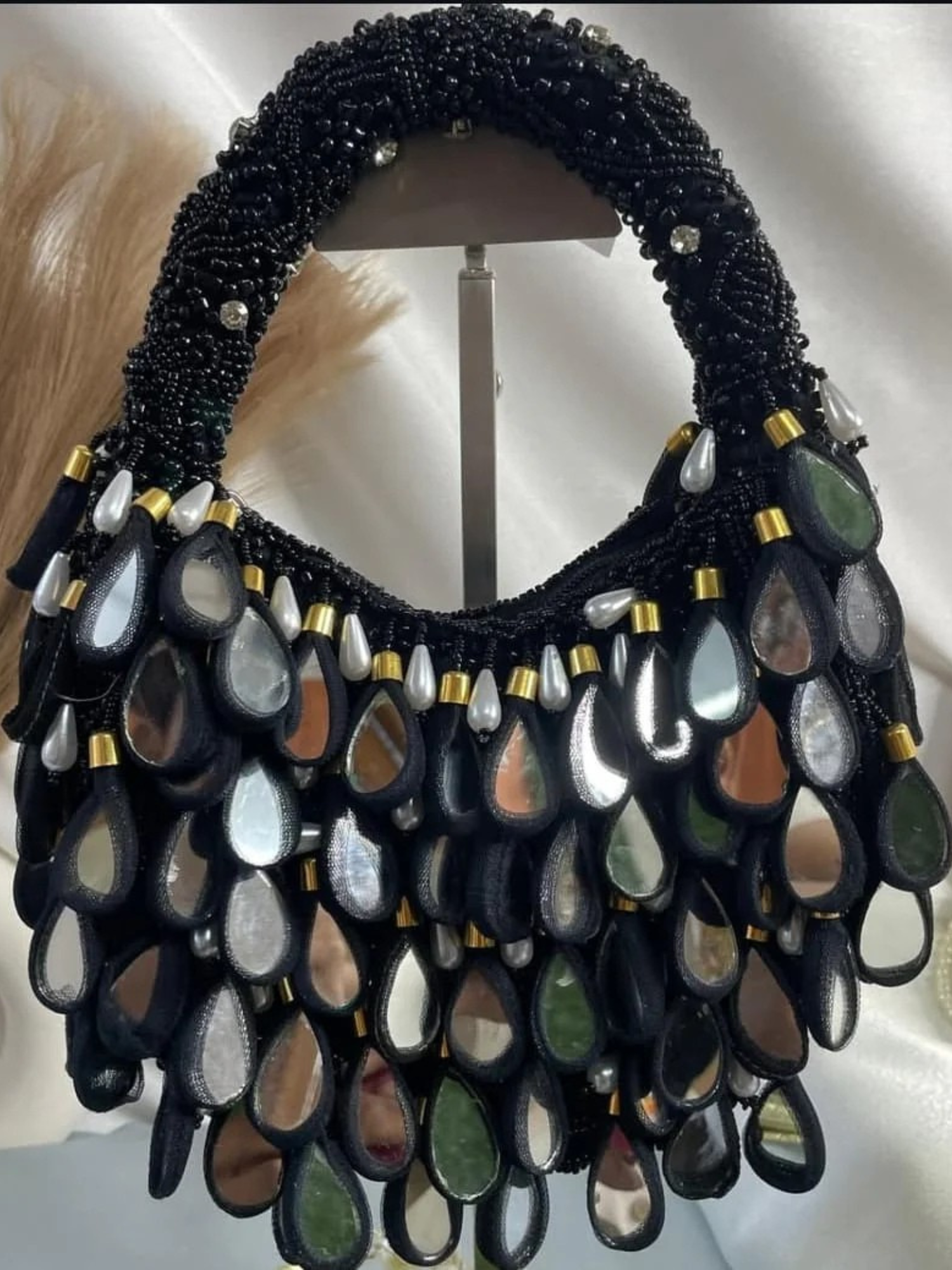 Jewel Drop Mirror Bag